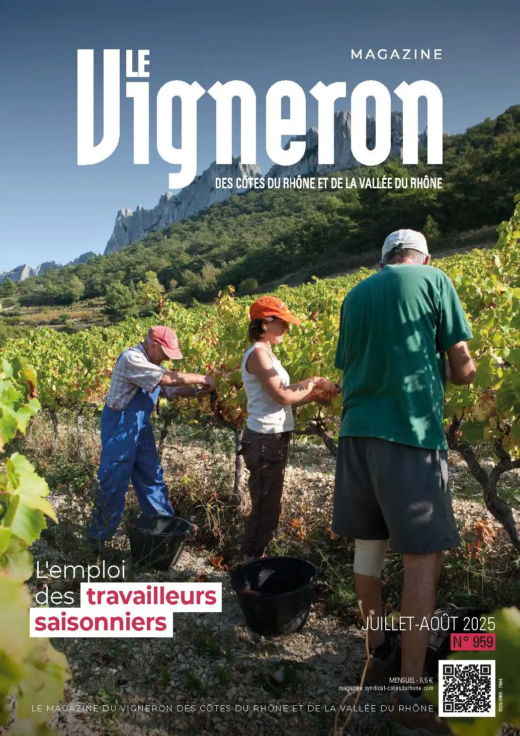 couv-juill magazine Le Vigneron juillet -août : l'emploi saisonnier